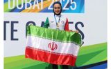 نایب قهرمانی سرکار خانم فاطمه سلطانی در مسابقات قهرمانی دو و میدانی کشور امارات (دبی)