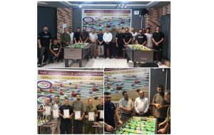 برگزاری مسابقه فوتبال رومیزی استانی